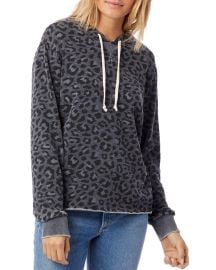 Day Off Printed Burnout French Terry Hoodie by Alternative at Alternative