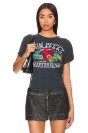 Daydreamer Tom Petty Summer Tour 13 Tour Tee In Vintage Black at Revolve