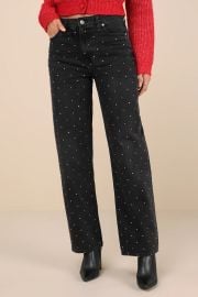 Daze Denim 1999 Slouch 90s Fit - Washed Black Jeans - Shiny Jeans - Lulus at Lulus