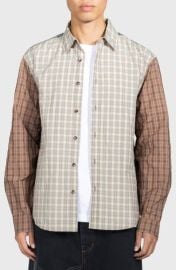 Dazed Mismatched Plaid Button-Up Shirt at Nordstrom