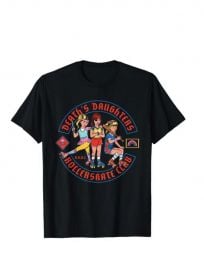 Death\'s Daughters Roller Skate Club T-Shirt at Amazon