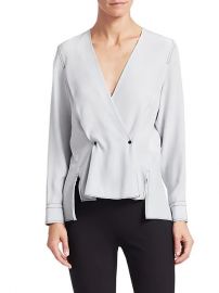 Debbie Silk Wrap Top by Rag  Bone at Saks Off 5th