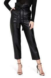 Debbie Textured Faux Leather Pants at Nordstrom