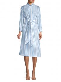 Debrana Cotton Stripe Shirtdress at Saks Off Fifth