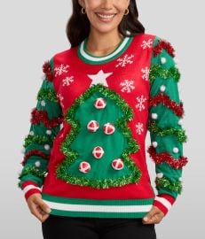 Deck the Halls Game Sweater Women39s Christmas Outfits Tipsy Elves at Tipsy Elves