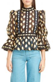 Deco Square Fil Coup Blouse at Nordstrom