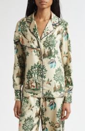 Deconstructed Silk Pajama Top at Nordstrom