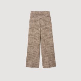 Decorative tweed trousers brown For Women Paris at Sandro
