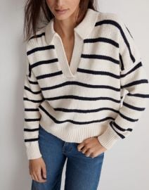 Dedham Polo Sweater in Stripe at Madewell