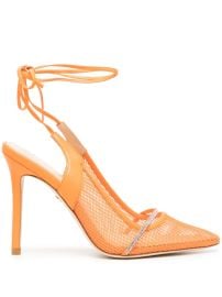 Dee Ocleppo Brenda 105mm Leather Pumps Orange at Farfetch