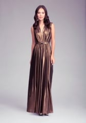 Deep V Neck Maxi Dress at Bebe