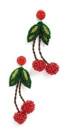 Deepa Gurnani Cherry Earrings at Shopbop