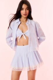 Delano Cotton Pinstripe Shirt at LoveShackFancy