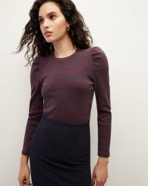 Delano Puff-Sleeve Top at Veronica Beard