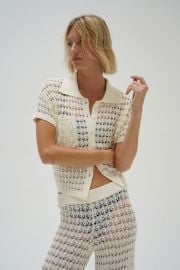 Delfina Crochet Top - Natural LNA Clothing at LNA