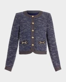 Delia Tweed Cropped Jacket at Neiman Marcus