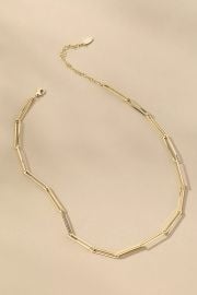 Delicate Paperclip Necklace2 at Anthropologie