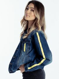 Delilah Denim Jacket Yellow  at Meredith Marks