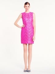 Della Dress in Pink Lace at Kate Spade