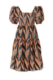 Della Tiered Printed Midi Dress by Autumn Adeigbo at Rent The Runway