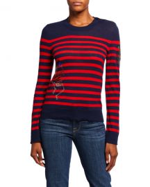 Delly Striped Embellished Sweater by Zadig Voltaire at Last Call