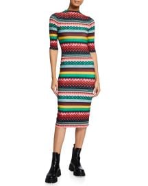 Delora Boho Geo Print Dress by Alice + Olivia at Neiman Marcus