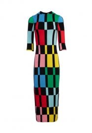 Delora Fitted Mock Neck Midi Dress at Alice + Olivia