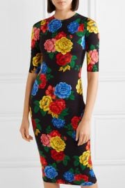 Delora floral-print stretch-jersey midi dress at Net A Porter