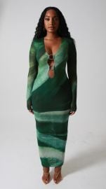 Delphine Cut Out Front Maxi Dress Farai London at Farai London