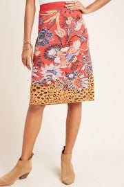 Delphinia Knit Pencil Skirt by Maeve at Anthropologie