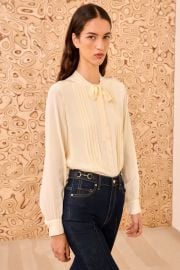 Delvine Long Sleeve Blouse - Cowrie - Ulla Johnson at Ulla Johnson