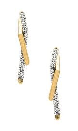 Demarson Neptune Earrings In 12k Shiny Gold Pave at Revolve