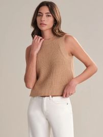 Demi: High Crewneck Cotton Tank at 525 America