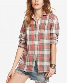 Denim   Supply Ralph Lauren Plaid Utility Shirt in Red Multi at Macys