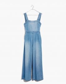 Denim Apron Bow-Back Jumpsuit at Madewell