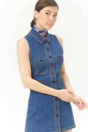 Denim Button Dress at Forever 21