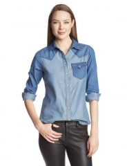 Denim Colorblock Shirt by Levis at Amazon