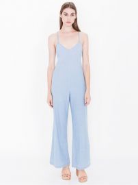 Denim Crossback Jumpsuit at American Apparel