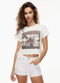 Denim Forum THE KATE CROP GRAPHIC TEE   US at Aritzia