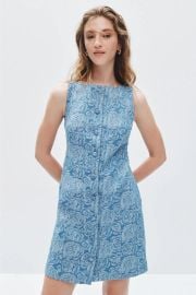 Denim Jacquard Boat Dress by CeCe Rent the Runway at Rent the Runway