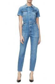 Denim Military Bodycon Jumpsuit at Nordstrom