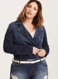 Denim Moto Jacket at Torrid