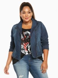 Denim Moto Jacket by Torrid at Torrid