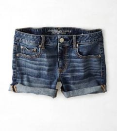 Denim Rolled Shorts at American Eagle