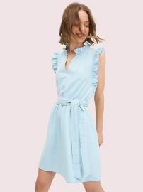 Denim Ruffle Dress at Kate Spade