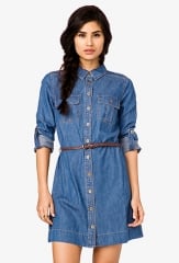 Denim Shirtdress at Forever 21