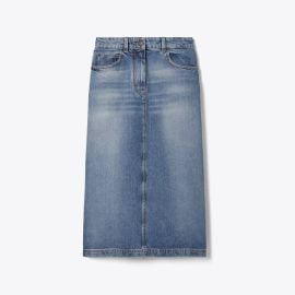 Denim Skirt Womenx27s Designer Bottoms Tory Burch at Tory Burch