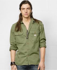 Denim Supply Ralph Lauren Military-Inspired Sport Shirt at Macys