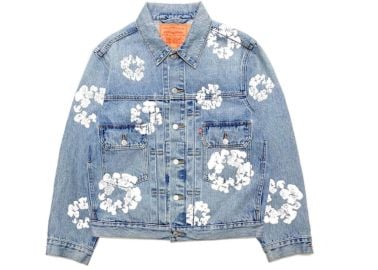 Denim Tears x Levis Floral Cotton Denim Jacket at Stockx