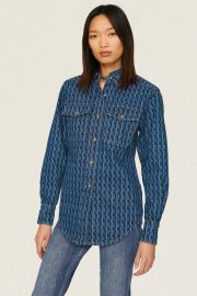 Denim Utility Shirt by Victoria Beckham Rent the Runway at Rent the Runway